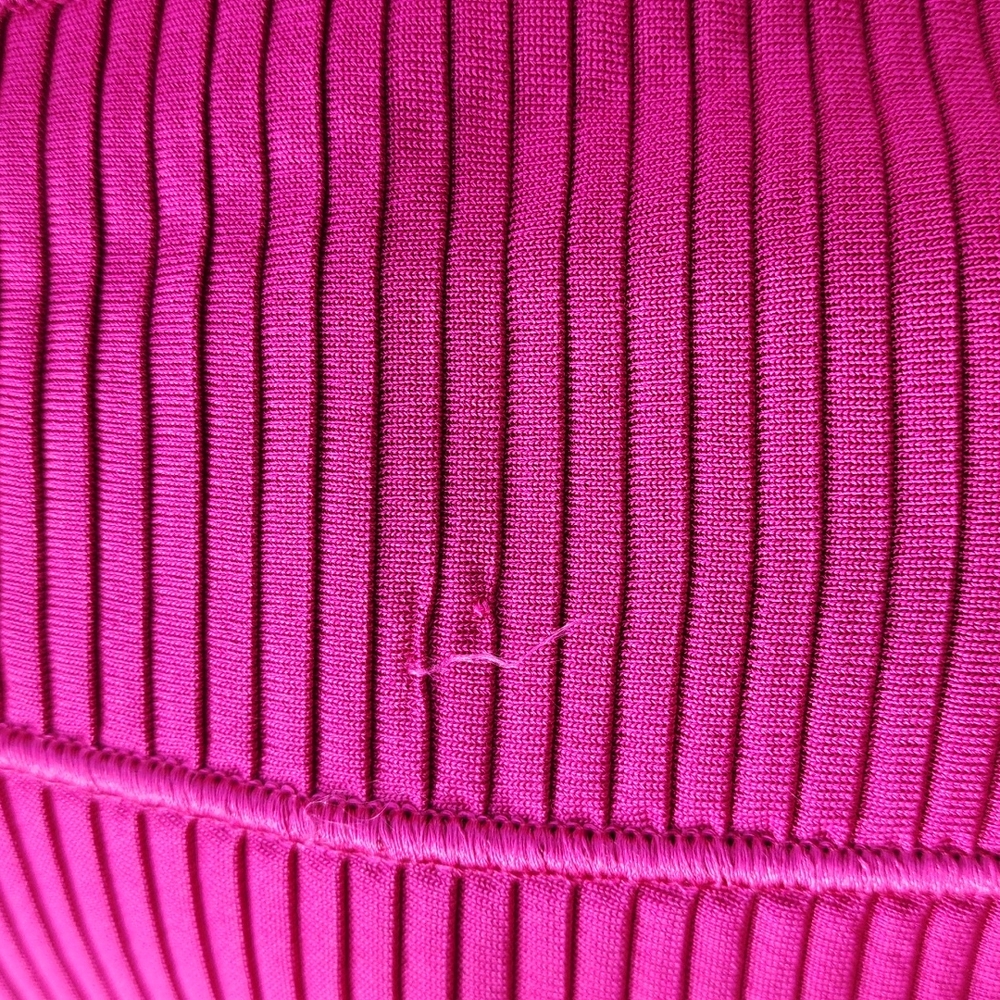 GIORGIO ARMANI Fuchsia Wool Blazer 46 Minimalist Cadet Jacket 90s Italy VINTAGE - Picture 8 of 16